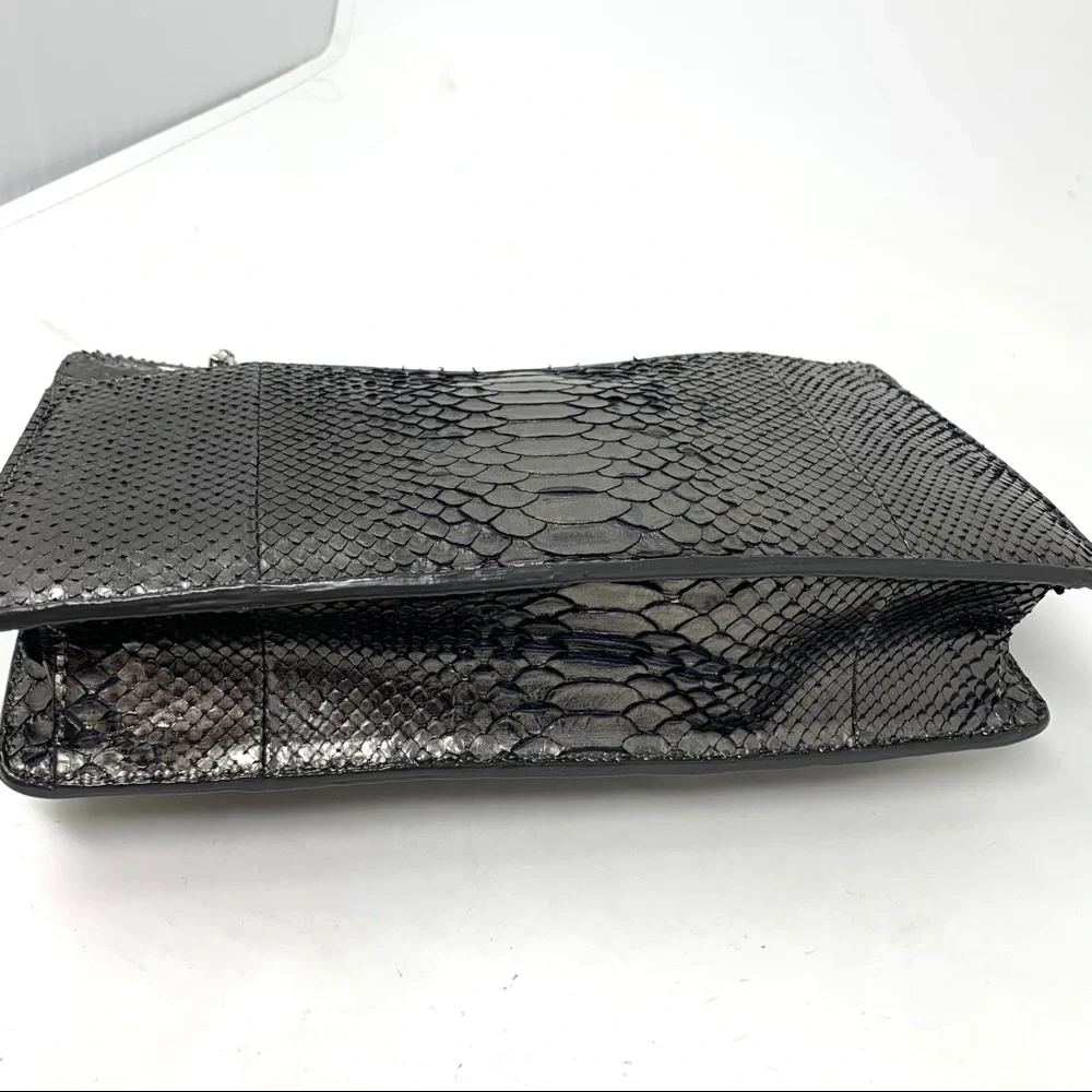 Michael Kors Collection Silver Python Handbag - Picture 4 of 10